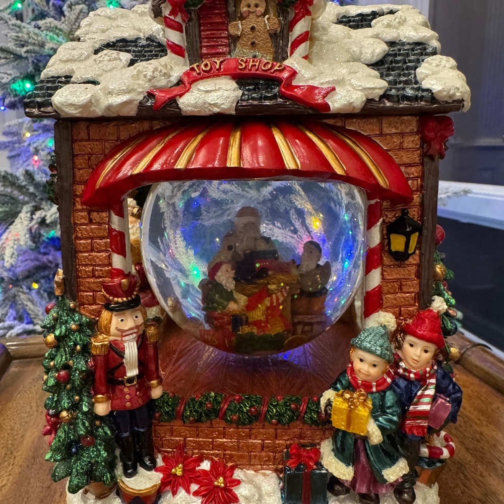 Christopher Radko Festive Toy Shop Snowglobe - Picture 4 of 5